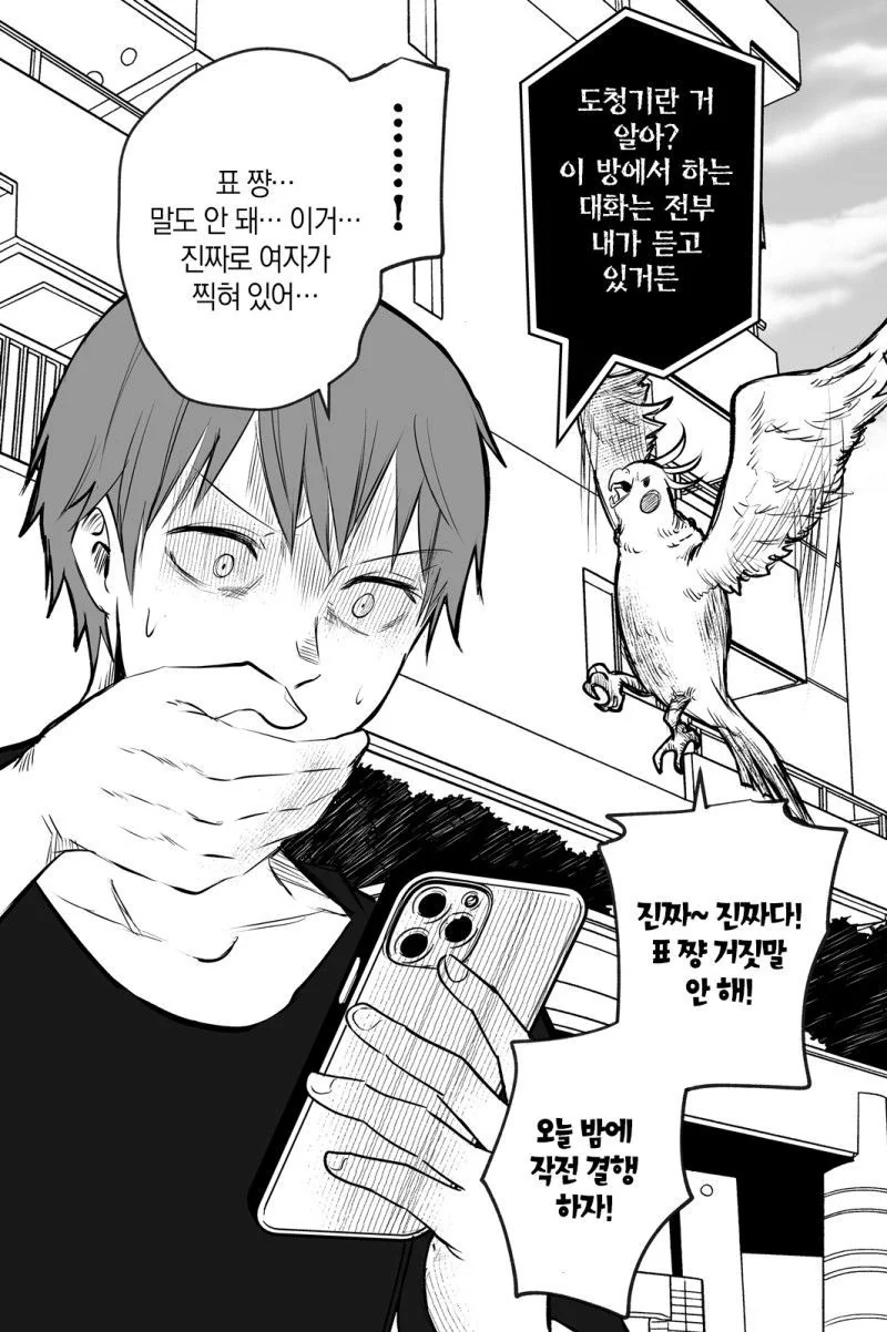 얀데레 스토커녀와 충정심 깊은 앵무새 만화.MANHWA - 이미지 9