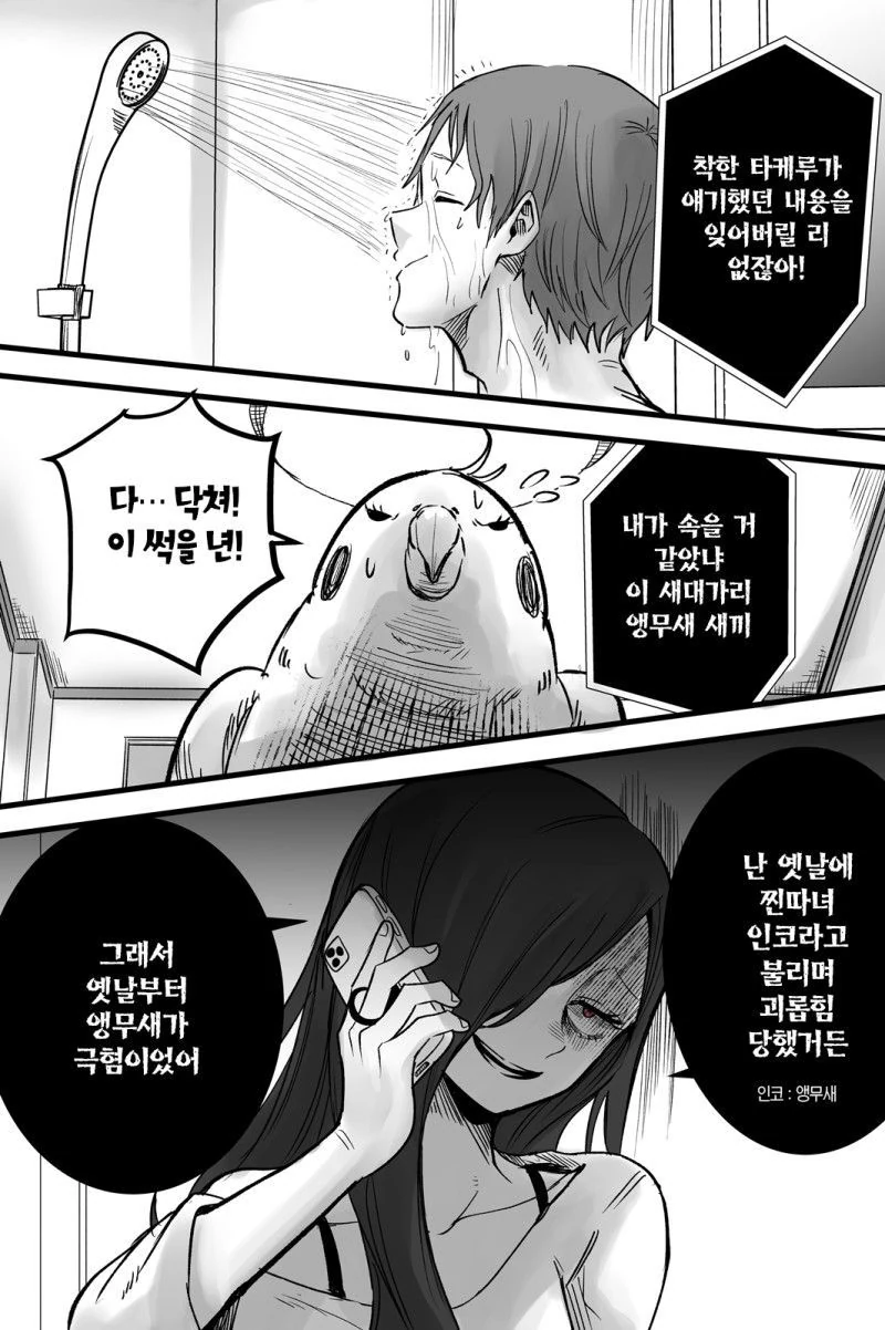 얀데레 스토커녀와 충정심 깊은 앵무새 만화.MANHWA - 이미지 17