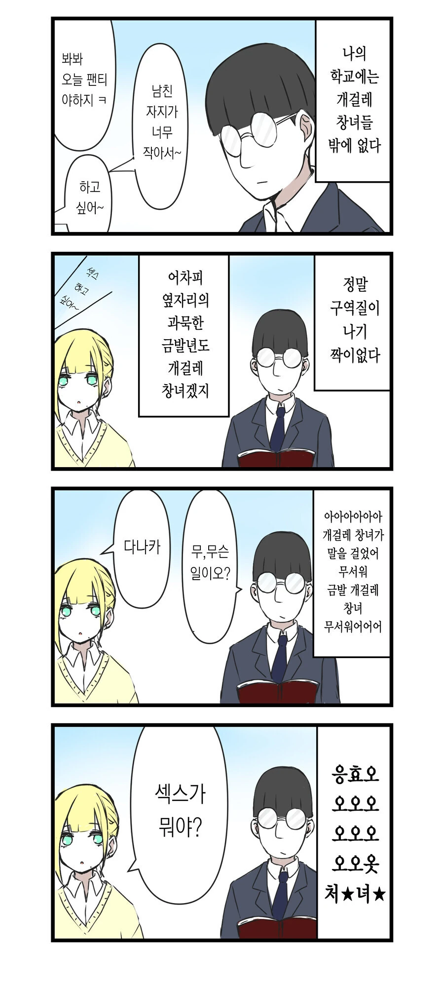 처녀충 오타쿠군과 처녀 갸루와 처녀(?) 갸루 만화