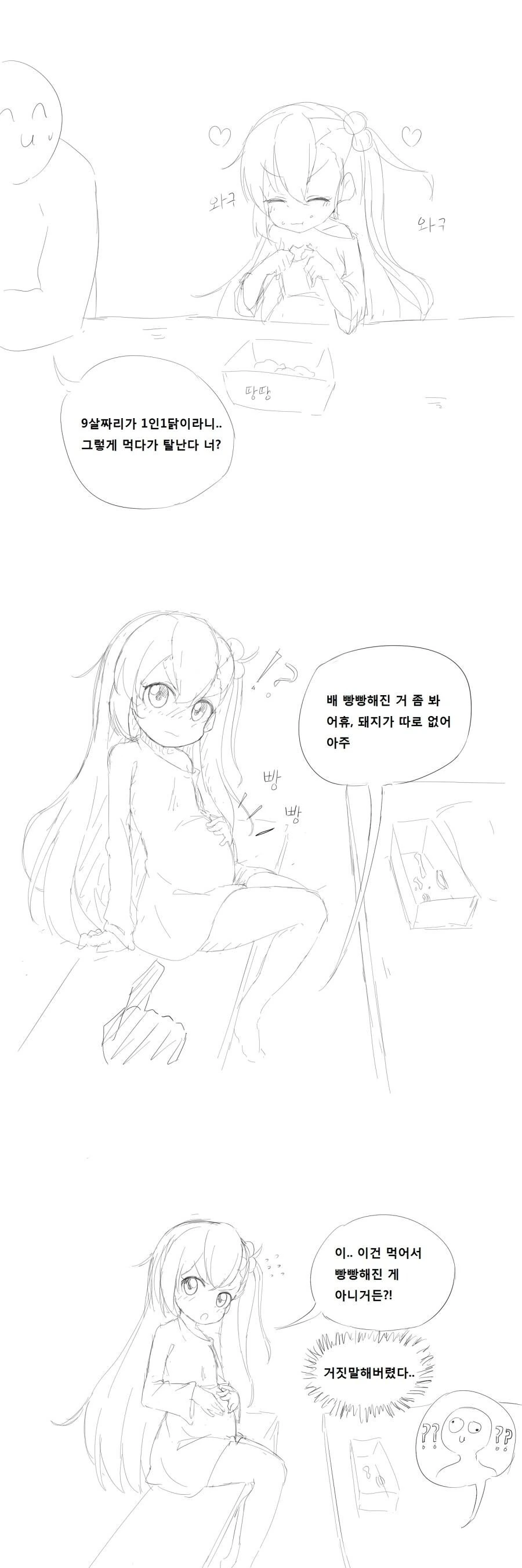 배가 빵빵한.manhwa