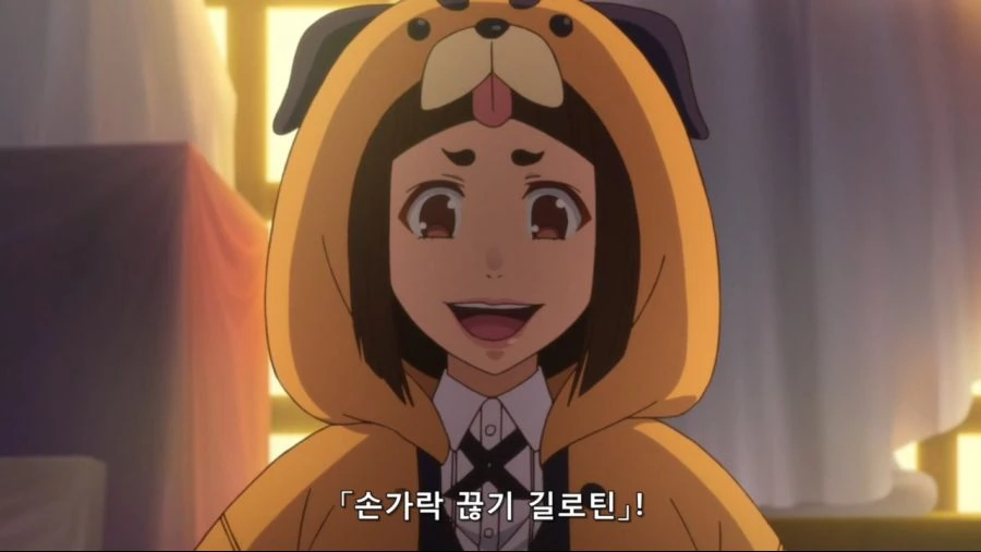 손가락을 걸고 갬블을 시작하는 여학생들