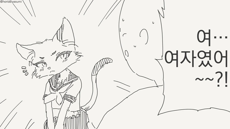 알고보니 여자아이였던 만화