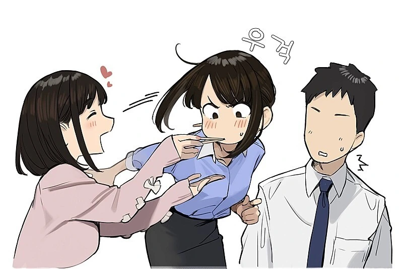 직장선배가 찜한 남자를 노리는 후배.manhwa - 이미지 5