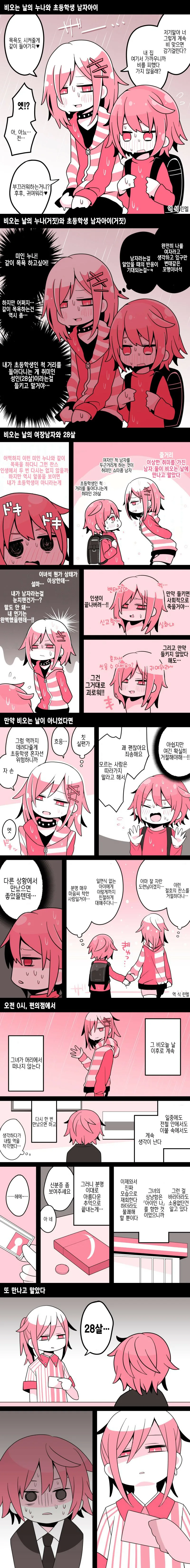 비 오는 날의 ㅅㅌ와 누나.manga
