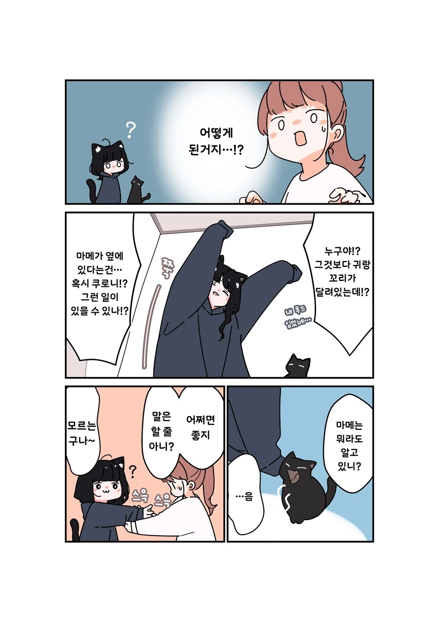 검은고양이 두마리 망가 - 이미지 3
