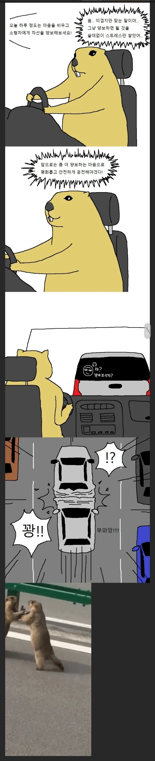자동차운전 하다가 개빡치는 manhwa - 이미지 5