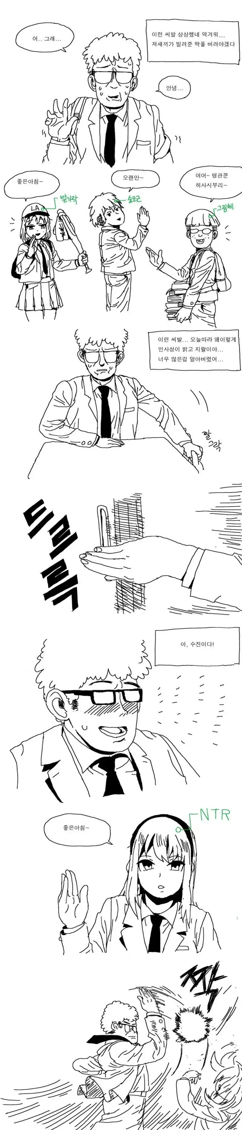 페티시가 보이는 안경 만화 - 이미지 2