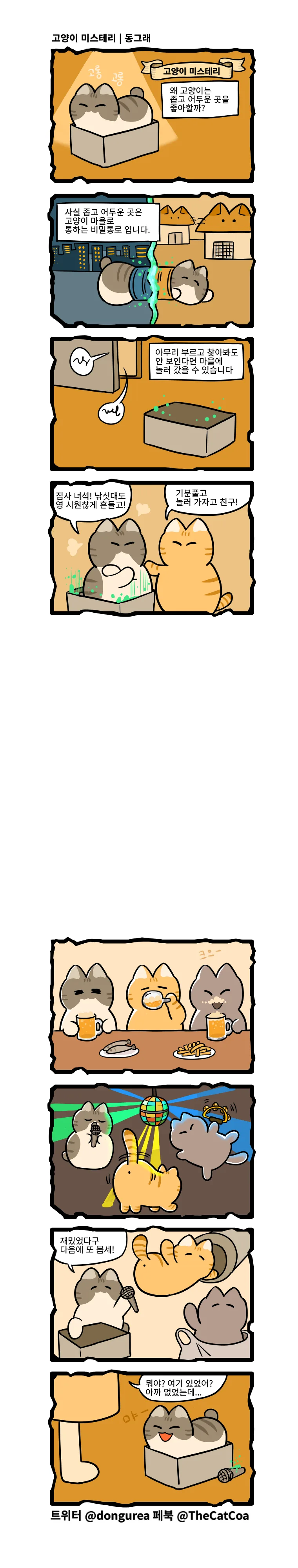 고양이들이 박스를 좋아하는 이유.manhwa