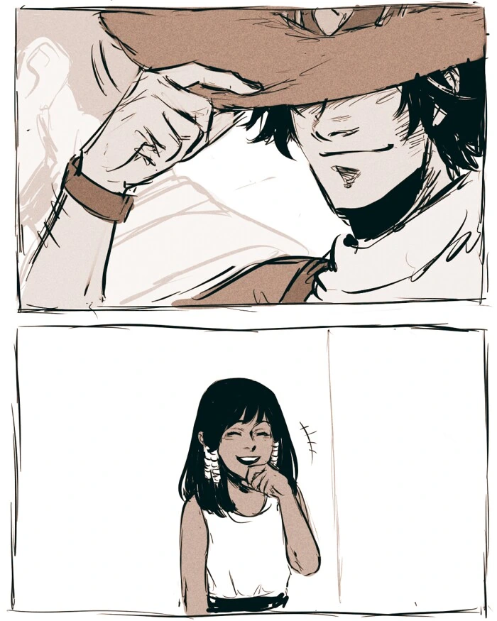 ㅎㅂ)오버워치 어린 파라와 맥크리 만화.manhwa - 이미지 3