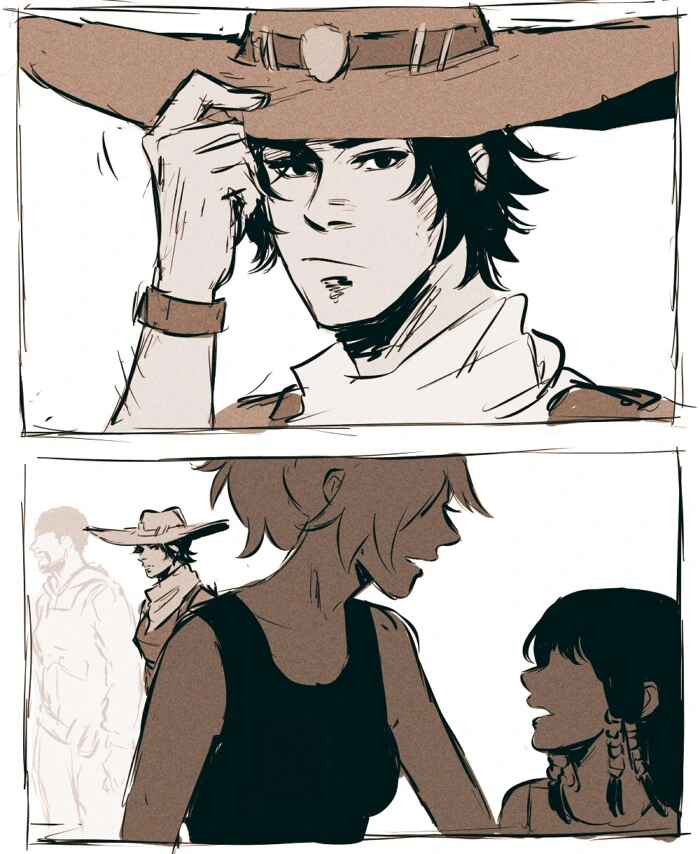 ㅎㅂ)오버워치 어린 파라와 맥크리 만화.manhwa - 이미지 5