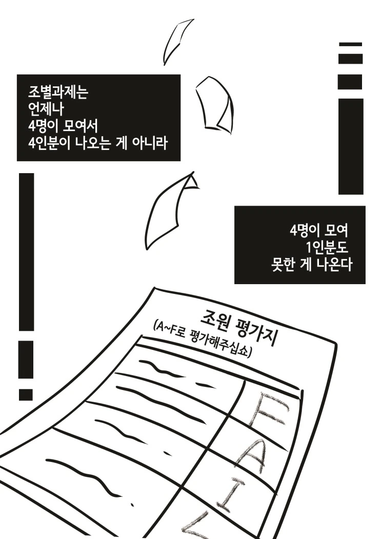 여대생들이 조별과제 하는 manga - 이미지 8