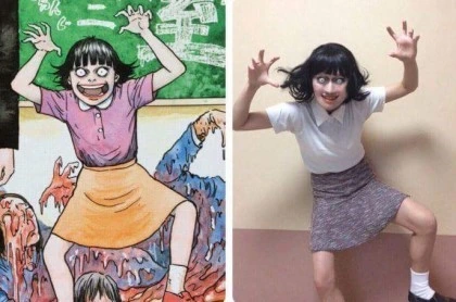 공포)의 이토준지 만화 캐릭터 코스프레.jpg - 이미지 9