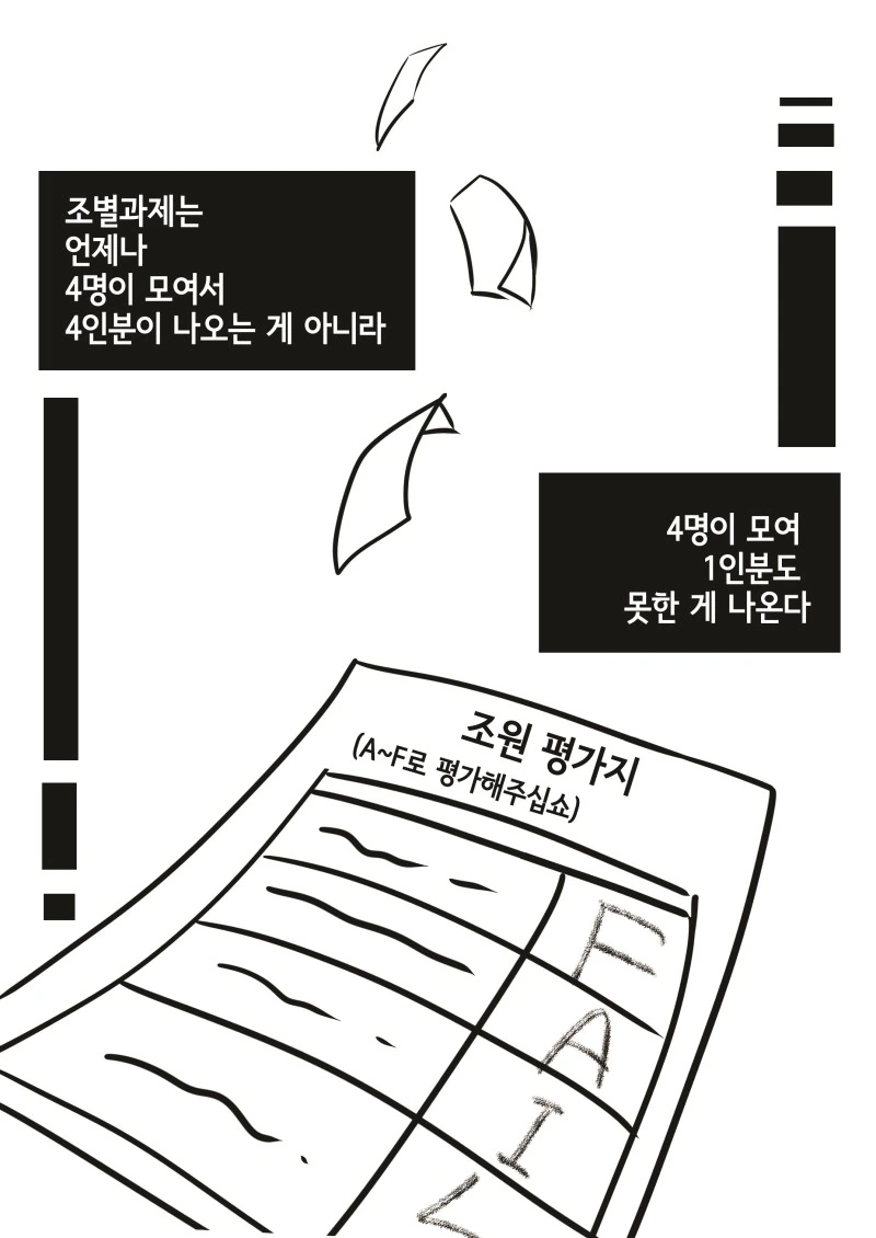 과제의 요정이 조별과제 도와주는 manga - 이미지 8