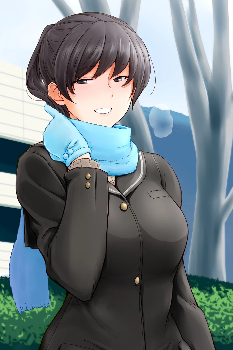 ㄴㅊ 없는 겨울 교복녀.manga - 이미지 2