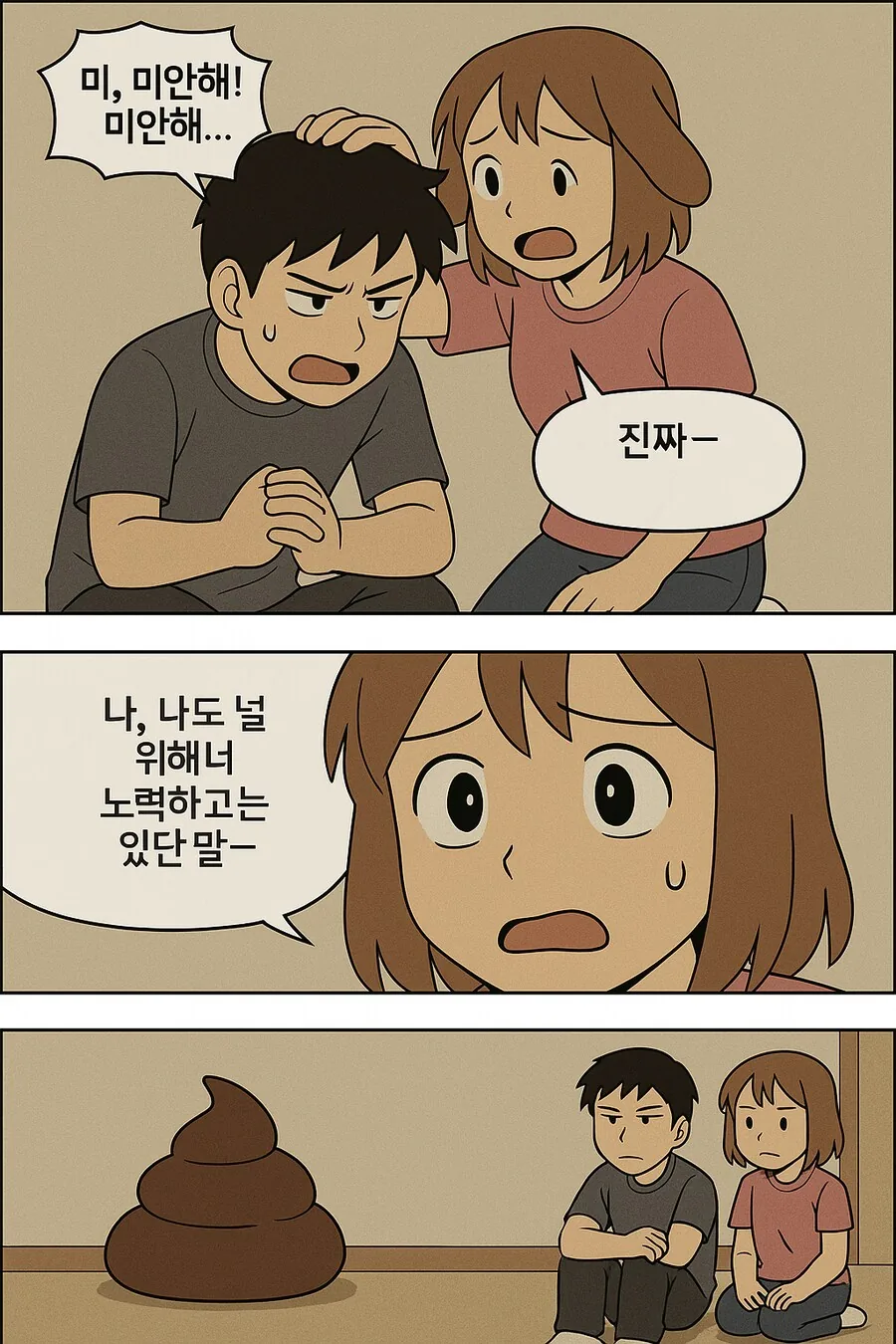 gpt) 강아지상 여자친구를 그려줘.manhwa - 이미지 3