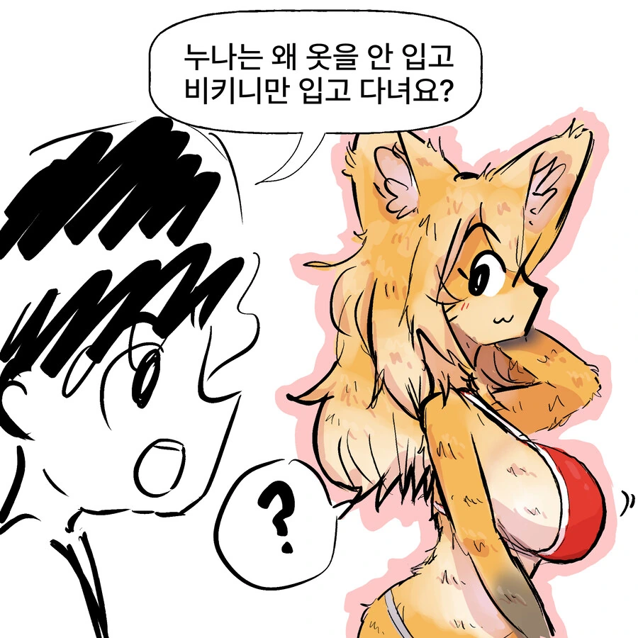 ㅂㅋㄴ 여우와 변태 토끼 과장 만화
