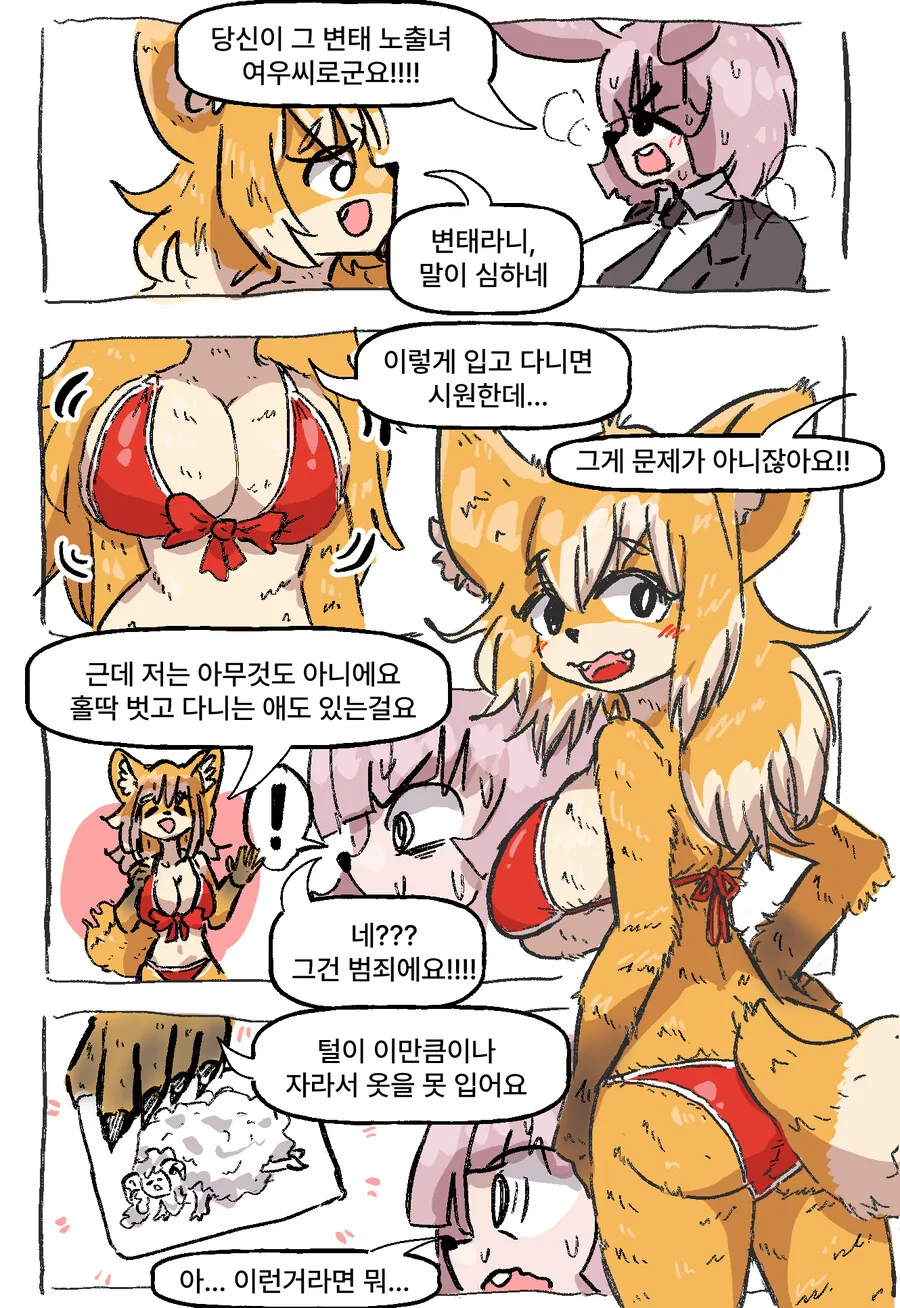 ㅂㅋㄴ 여우와 변태 토끼 과장 만화 - 이미지 11
