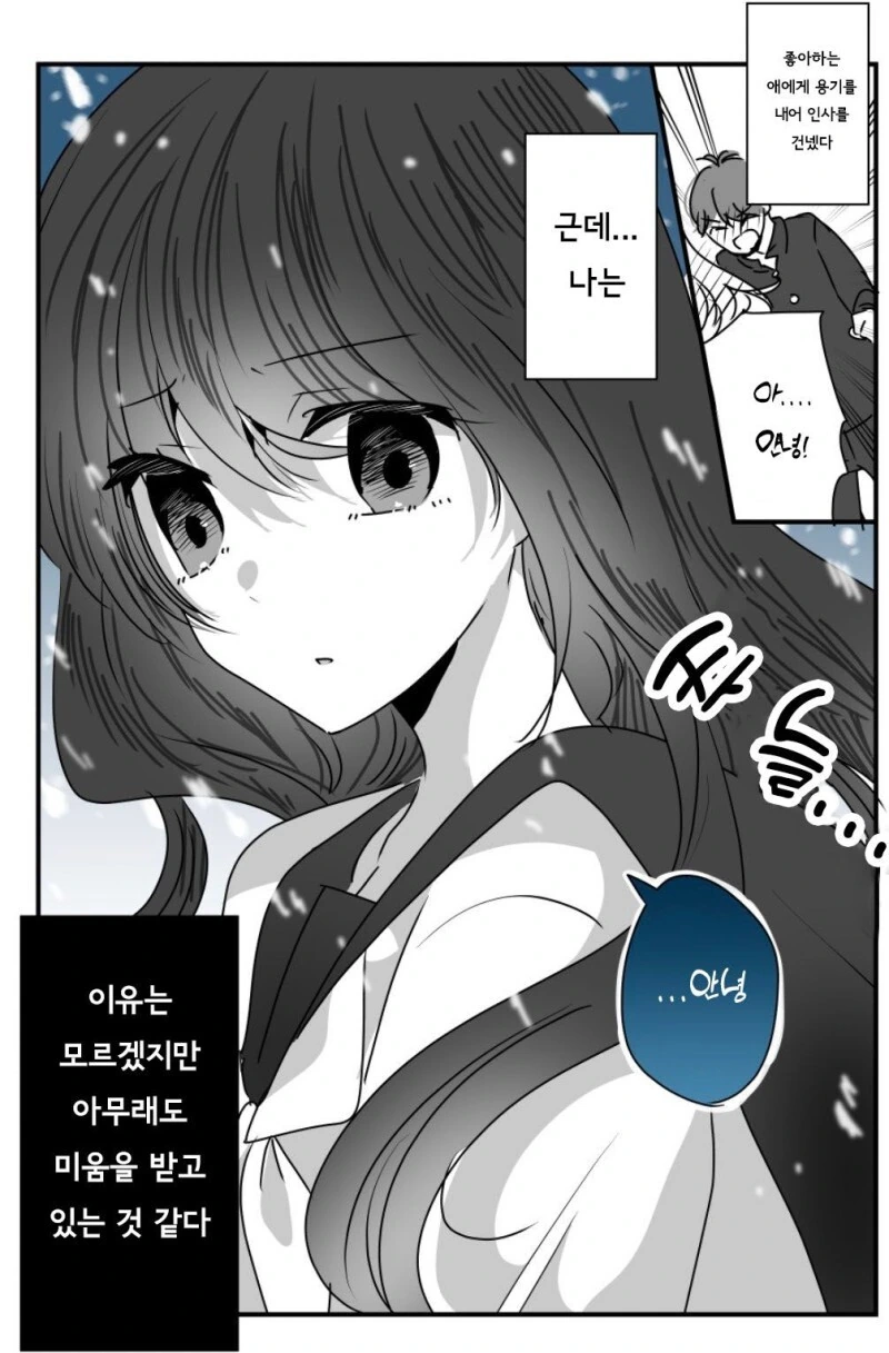 솔직하지 못한 여학생 만화