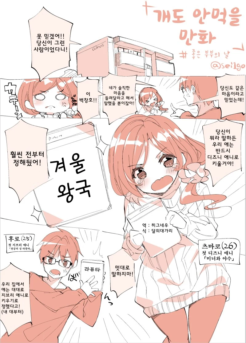부부싸움 하는.Manga