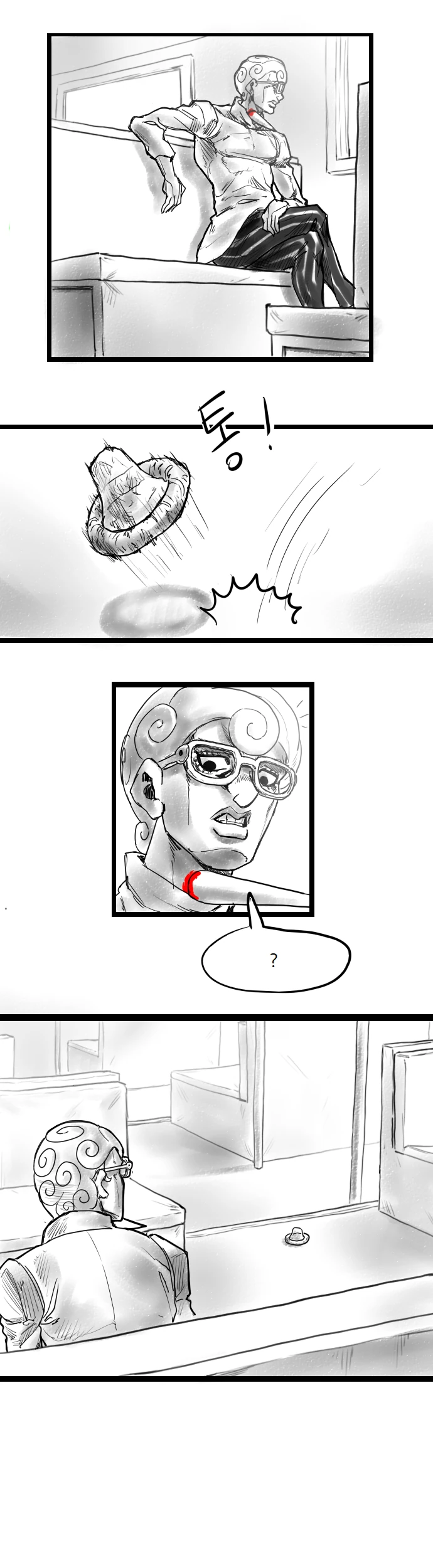 죠죠)기아초와 메로네의 첫만남.manga
