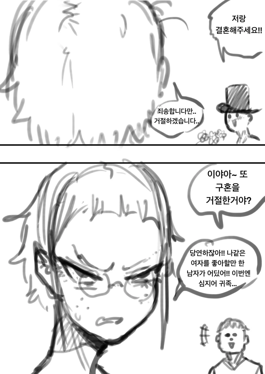 음침 안경 사백안 주근깨 ㅍㅇ녀한테 고백하는 만화 .manhwa