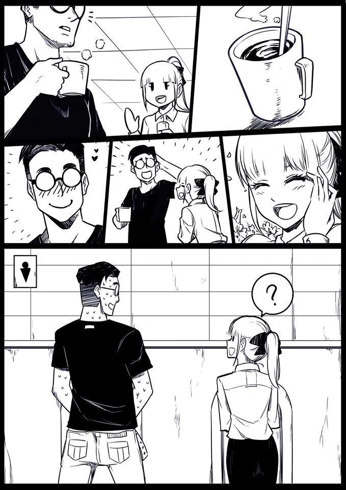사무실에서 나랑 대화하면서 웃어주던 여자 만화.manwha