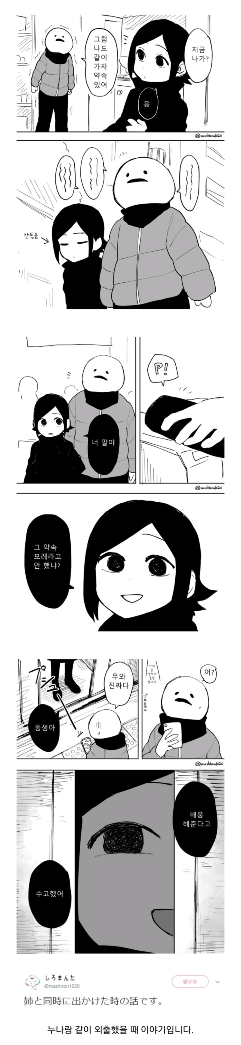 누나랑 같이 외출한 만화