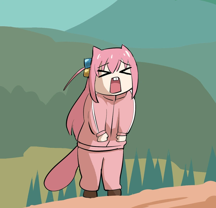 봇치더락) 아아악!
