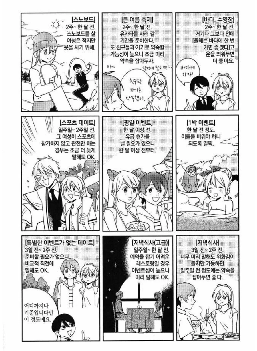 데이트 신청을 하기에 가장 적합한 시간은 언제일까.manhwa - 이미지 10