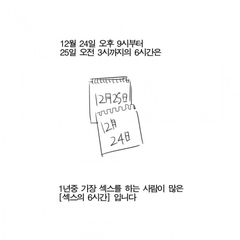 ㅇㅎ) 1년중 가장 ㅅㅅ를 많이 하는 시간.manhwa