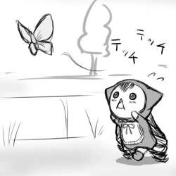 참피) 나비씨를 따라가는 테치~