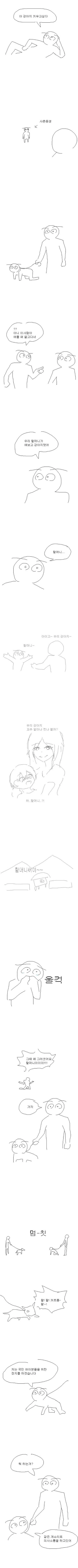 강아지 키우는 만화
