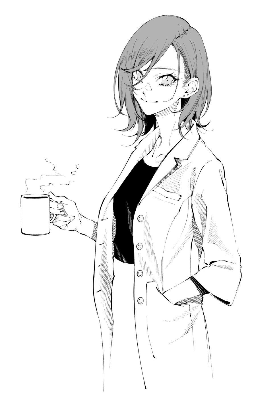 넘긴머리 선배의 비밀.Manga