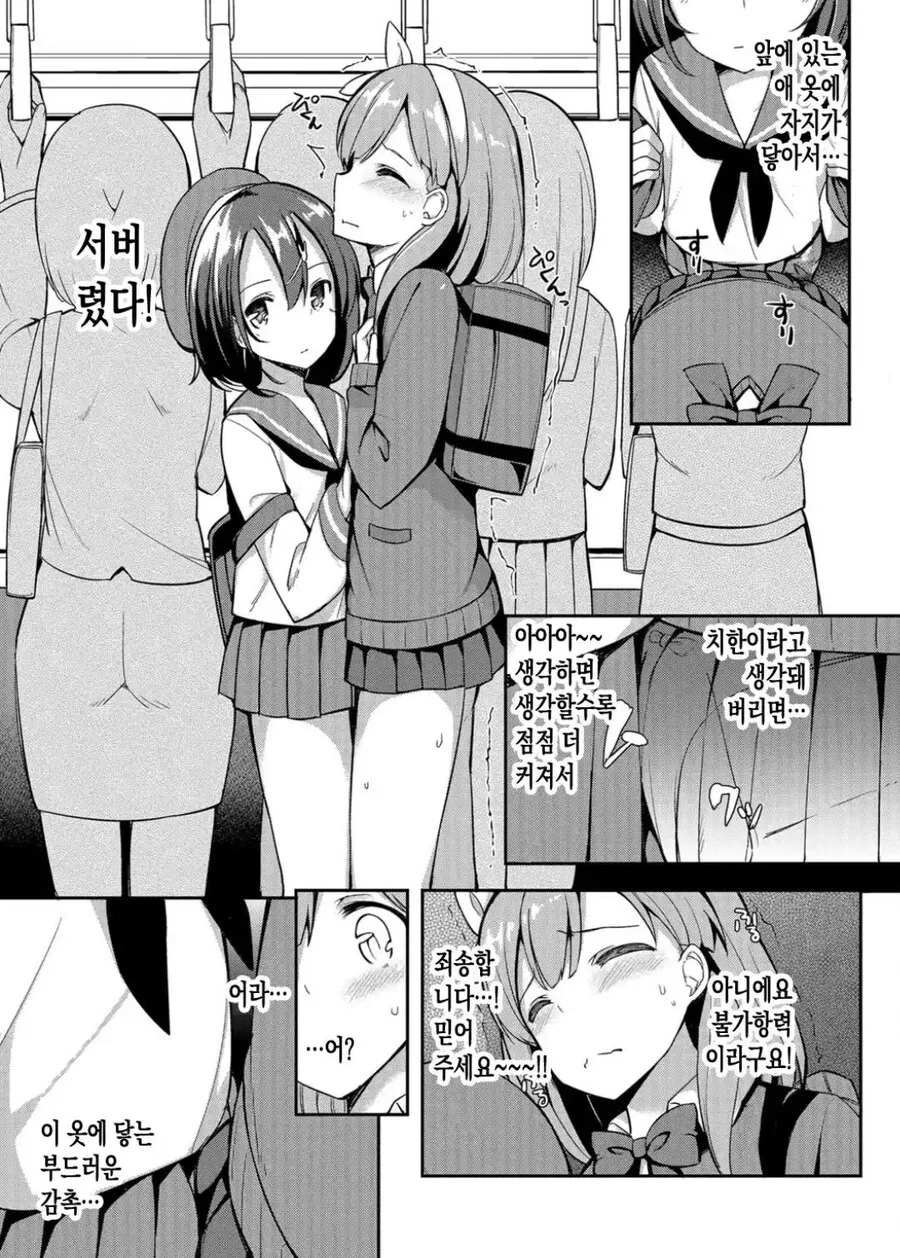 호모) 전철에서 치한으로 오해받는.manhwa