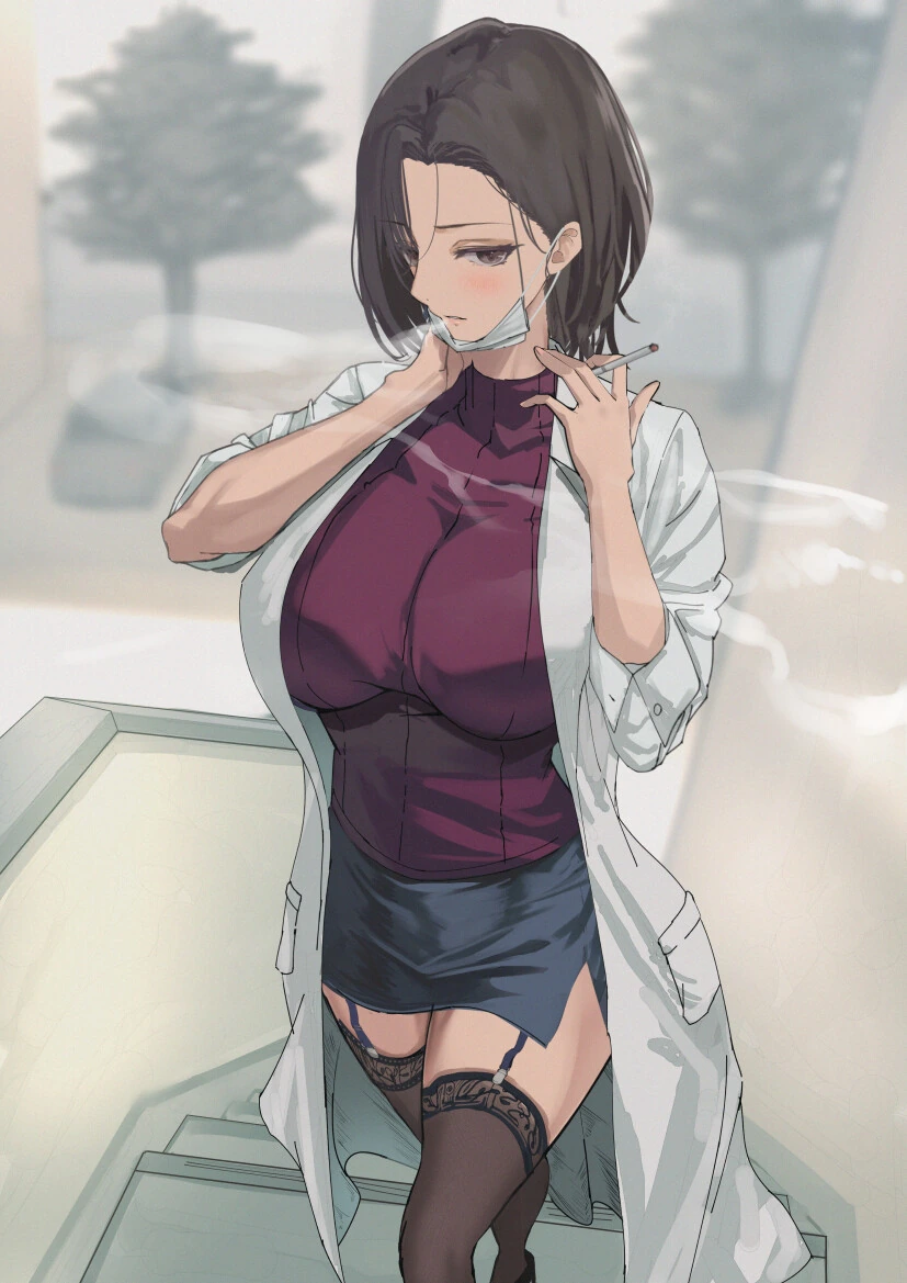 (ㅎㅂ) 복장이 굉장한 양호선생님 - 이미지 3