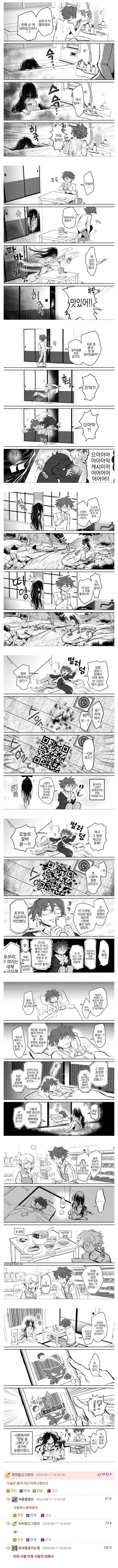 남자 혼자 사는 집에 나타나는 귀신.manhwa