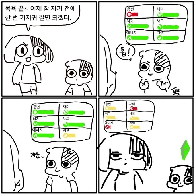 육아 심즈.manwha