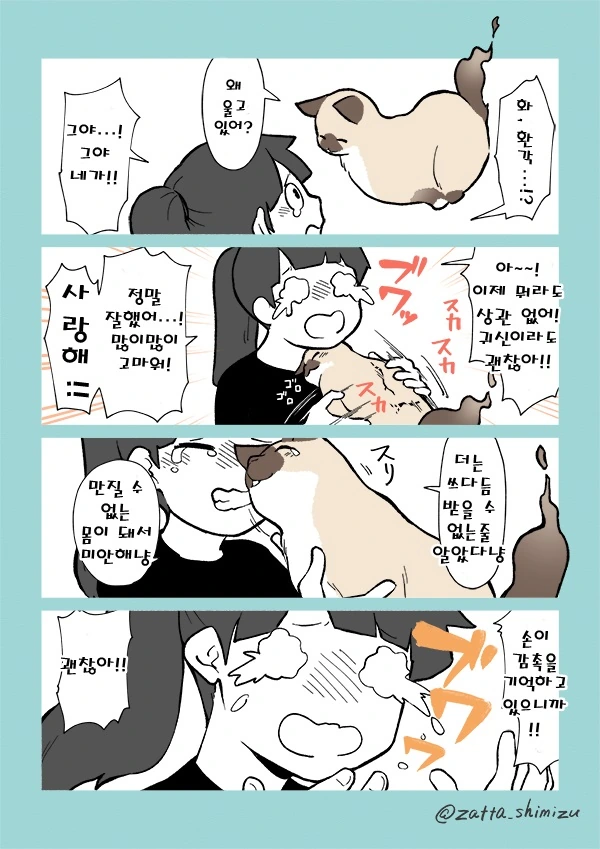 17년을 함께한 고앵이가 무지개 다리를 건너버린 만화 - 이미지 2