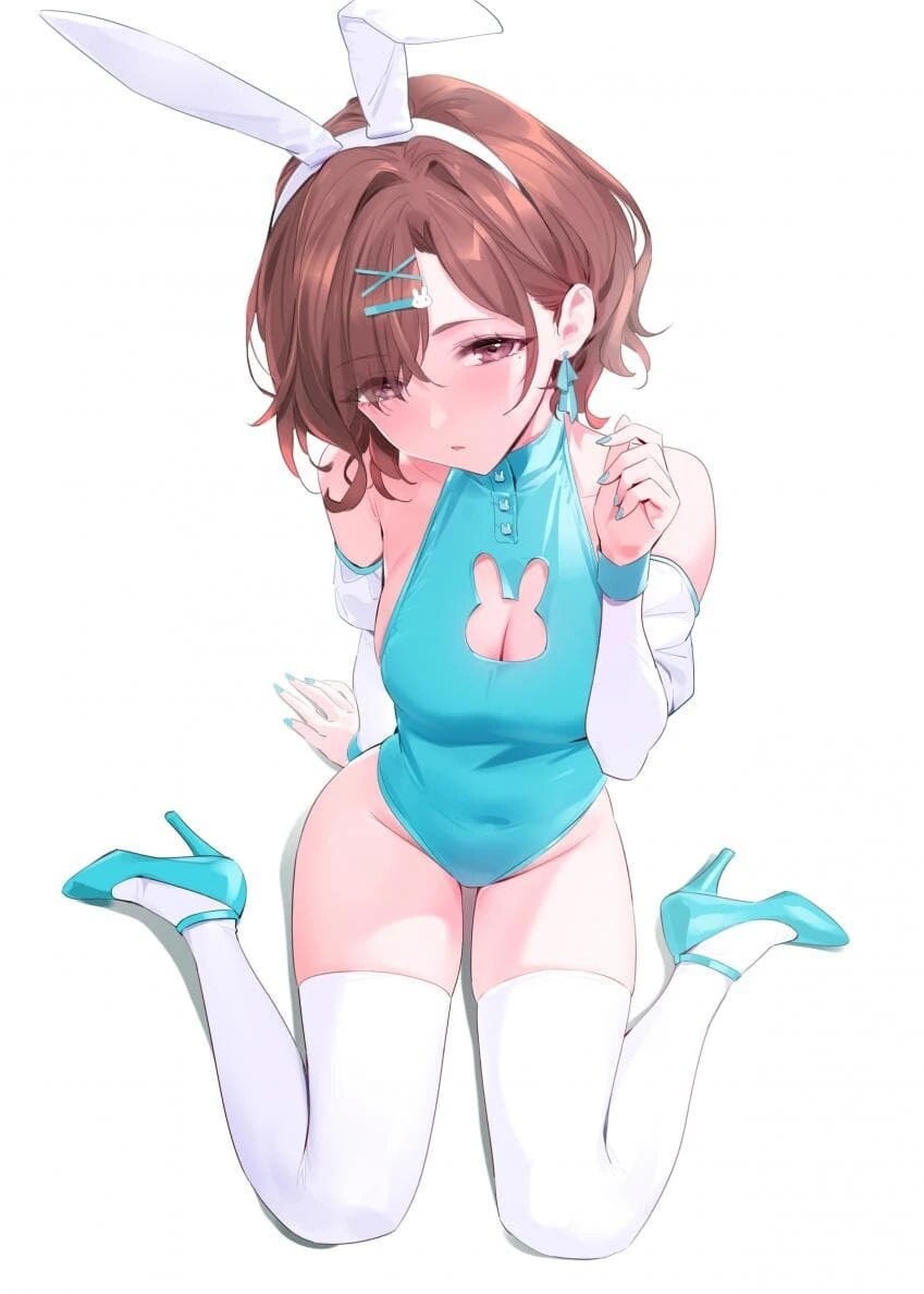 @) 민트색 바니걸 마도카.manga