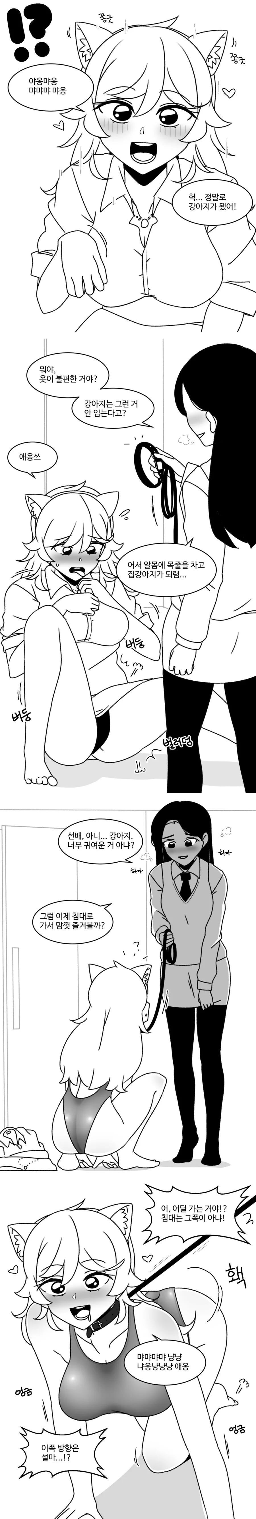 선배를 강제로 강아지로 만드는 만화.manhwa - 이미지 2