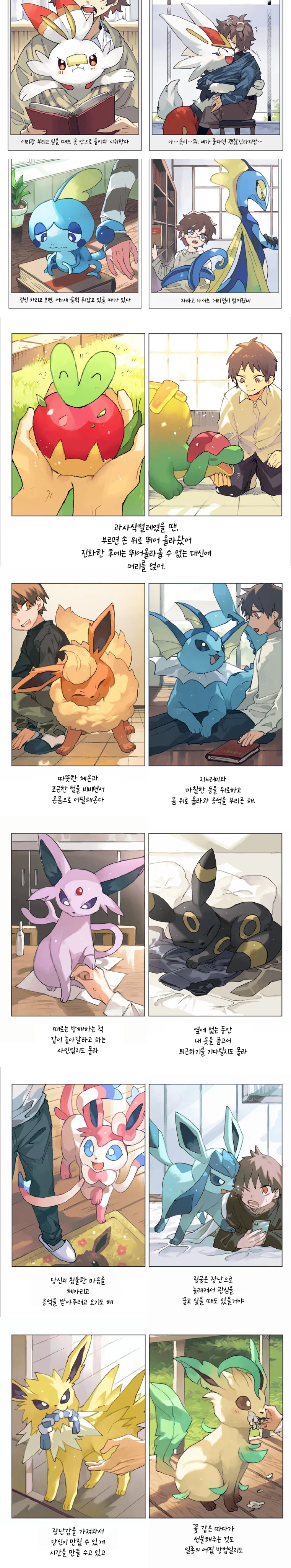 포켓몬) 진화전후 힐링 만화.manhwa - 이미지 5