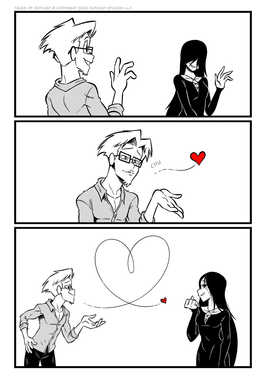 여성에게 함부로 키스를 날리면 안 되는 이유.Comic
