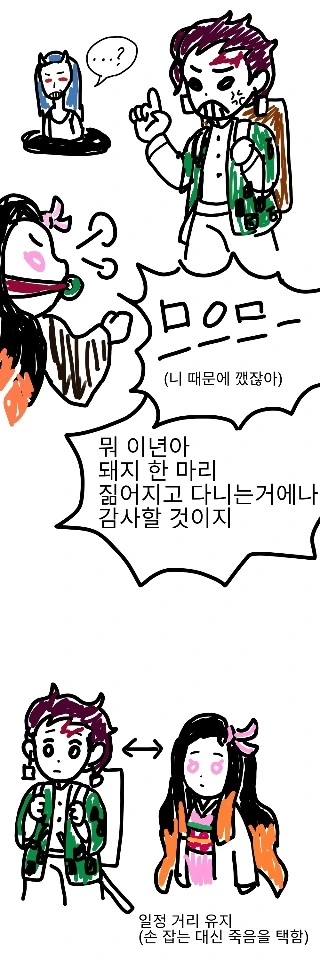 [귀멸의 칼날] 현실적 카마도 남매 manhwa - 이미지 2