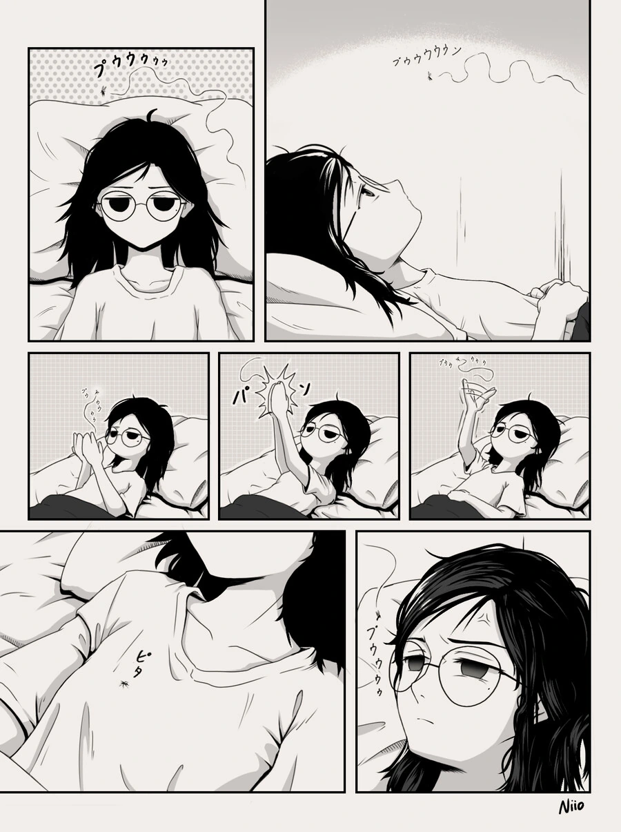 모기때문에 죽는 만화