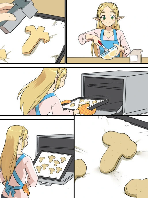 링크를 위해 요리하는 젤다 공주.manga