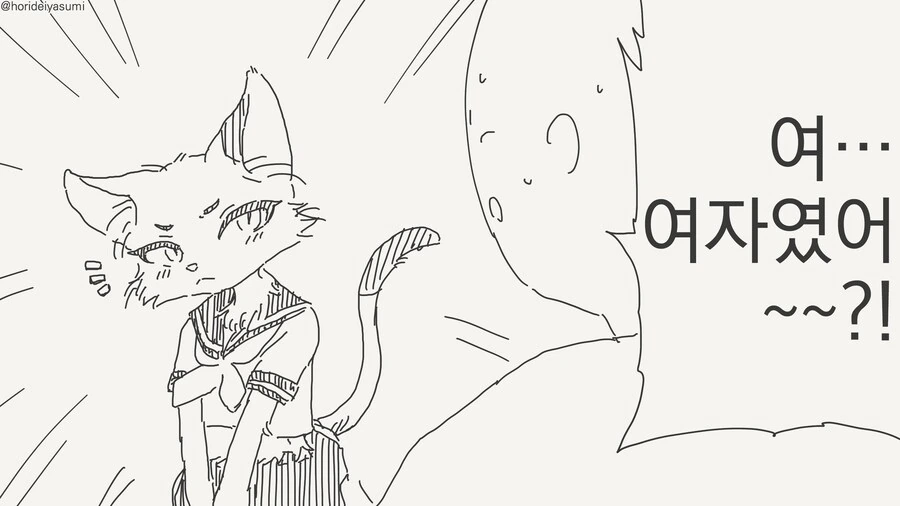 알고보니 여자애였던 만화
