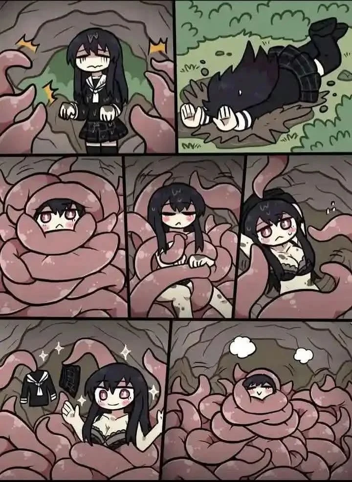 촉수 함정에 빠진 여고생쟝 만화.jpg