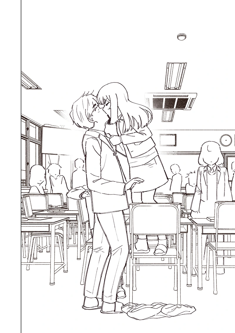 소꿉친구와 반 한가운데에서 키스하는 manga - 이미지 9