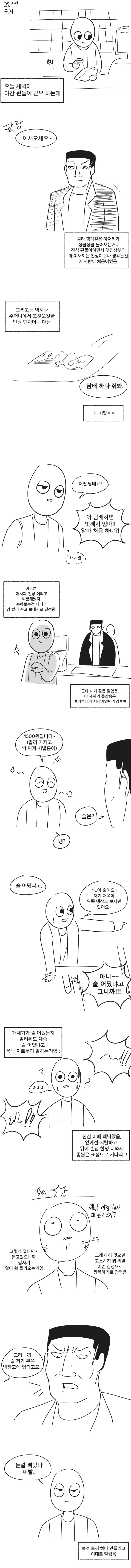 진상 손님을 대처하는 편의점 알바생.manga