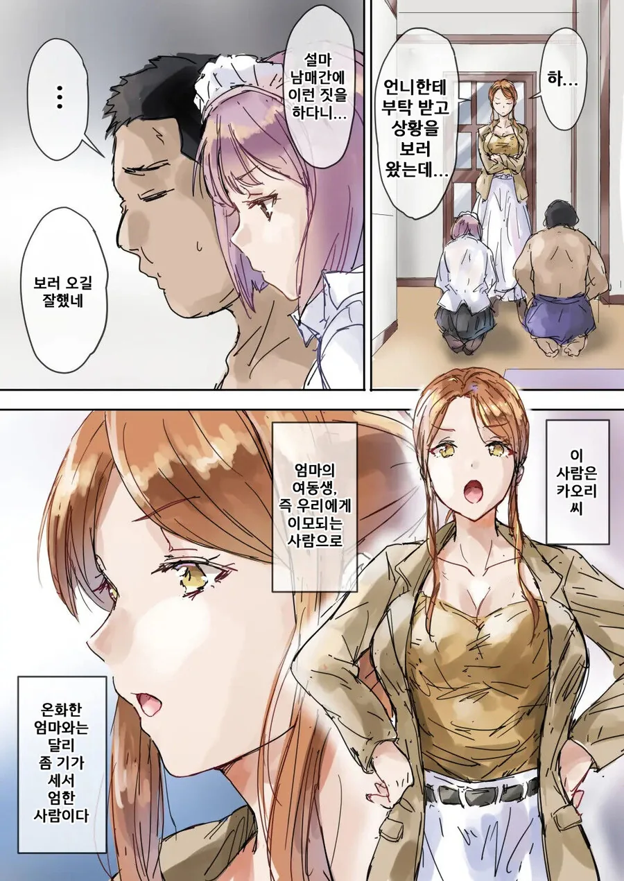 ㅎㅂ) 이모가 집에 찾아오는 만화